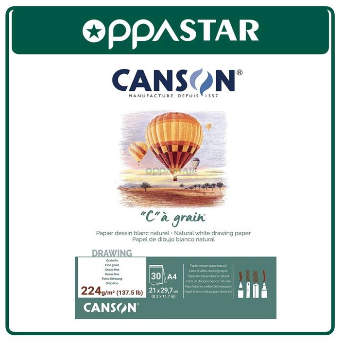 

SARI Canson C A Grain A4 30 224 Kertas Drawing Watercolor 400060600