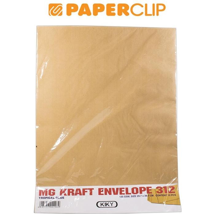 

SARI Amplop Coklat Kiky 312 Isi 10 125G Polos Lem