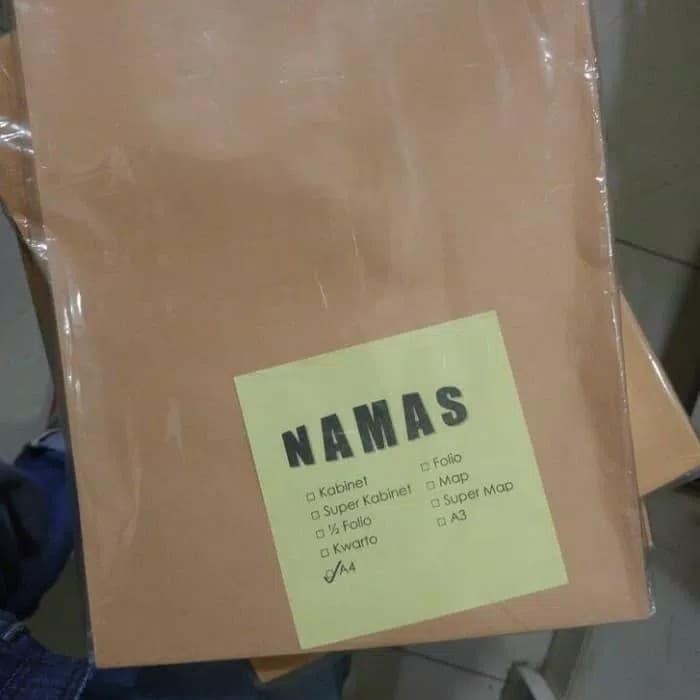 

5WUM Amplop Coklat Kuarto Kwarto Polos Namas / Tricom