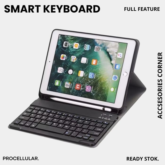 SMART COVER KEYBOARD BLUETOOTH WIRELESS CASE IPAD 7 10.2 2019 SARUNG