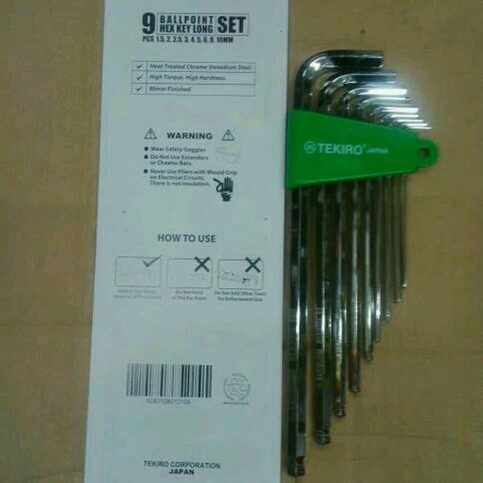 Paling Laris Kunci L Ballpoint Long Merk Tekiro (1 Set)