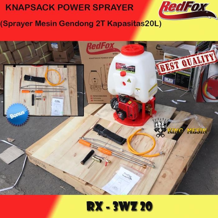 KNAPSACK POWER SPRAYER/SPRAYER MESIN GENDONG 2T KAPASITAS 20L Air RX-3WZ20