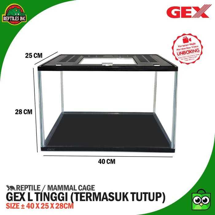 GEX Reptil Akuarium Tinggi / Kandang / Terrarium