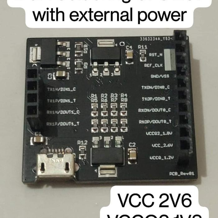 BGA SOLDERING UFS 297 DGN EXTERNAL POWER VCC 2.6V VCCQ2 1.8V VCCQ 1.2