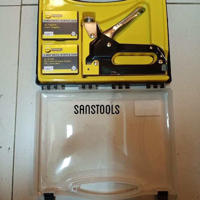 Terbaik Hekter Set Prohex Staples Staple Stapler Gun Alat Tembak Jok Manual