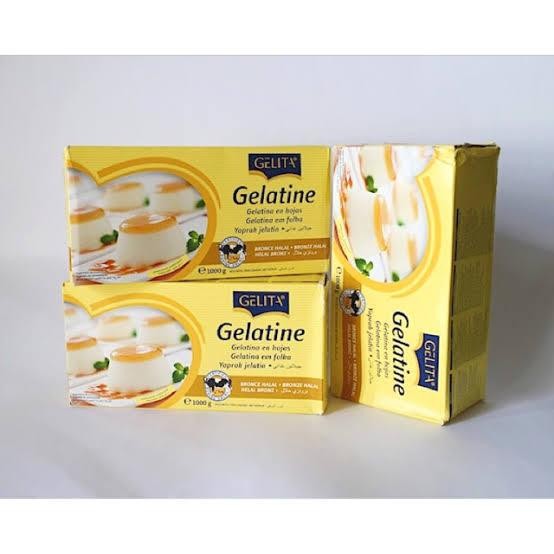 

Gelatin Sheet Halal 100Gram/30Lembar/Gelatin Lembaran
