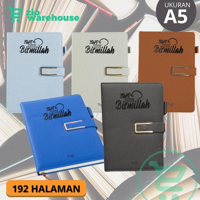 

Notebook Aesthetic A5 192 Halaman "Start With Bismillah" Untuk Catatan Kajian Islami Lembar Buku