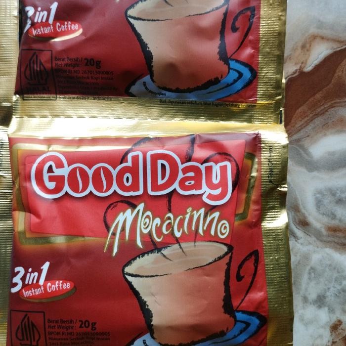 

Good Day Hot All Varian 10 Sachet-Coffee Robusta Kopi