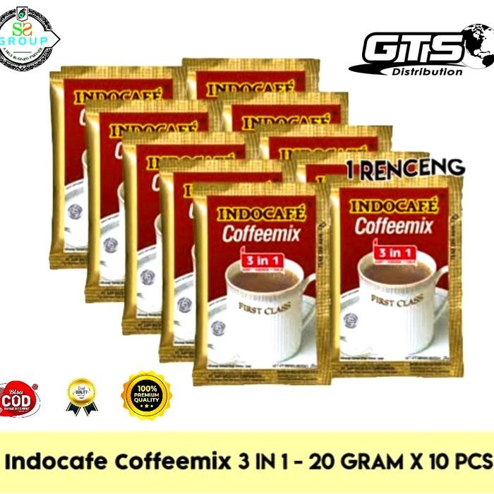 

indocafe coffeemix 3in1 1 renceng 10saset Kopi
