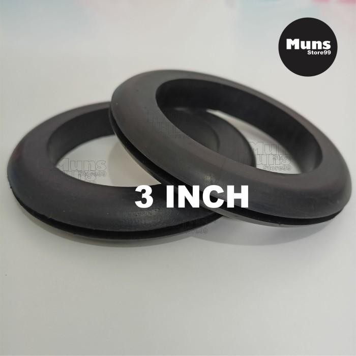 3D12 GROMET KARET RUBBER GROMMET 2.5 - 3" INCH SISTEM HIDROPONIK FILTER AIR