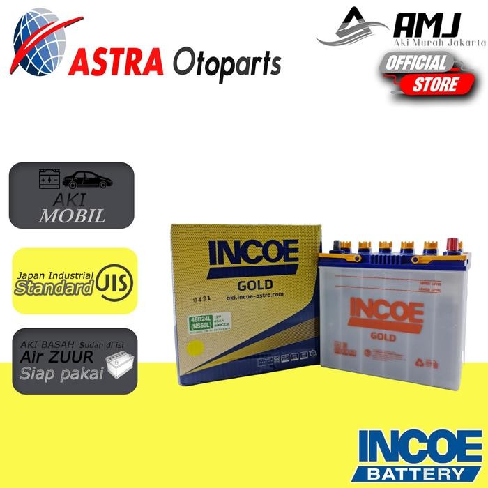INCOE GOLD ASTRA AKI BASAH MOBIL NS60L - 45AH