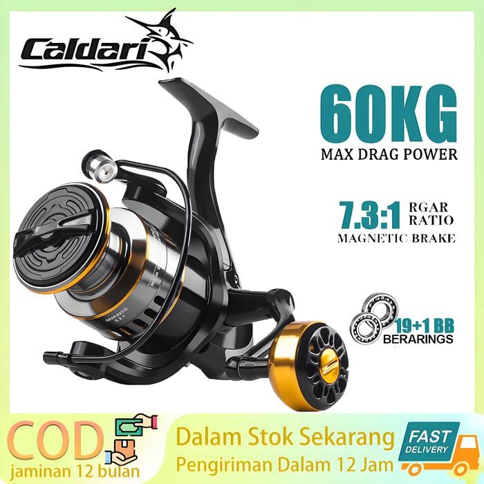 

Caldari Mesin Pancing Udang Baitcasting Reel Laut Murah Memancing 5.2: 1spinning Reel Logam Spool