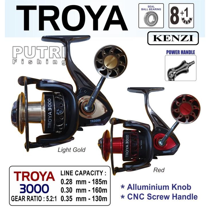 

REEL KENZI TROYA 3000 4000 5000 6000 SPINNING