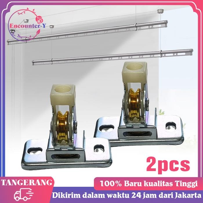 2pcs/Set Katrol Kerekan Jemuran Katrol Kecil Jemuran Katrol Jemuran Lifting Pulley Kerekan Jemuran