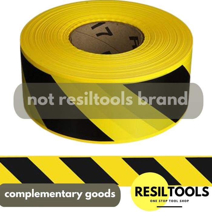 

Barricade Tape Hitam Kuning 300 Meter Police Line Garis Pembatas