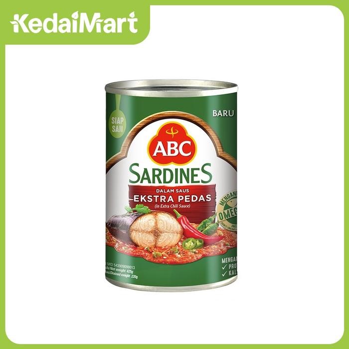 

READY SARDEN ABC SAUS EXTRA PEDAS 425G KALENG IKAN PEDAS