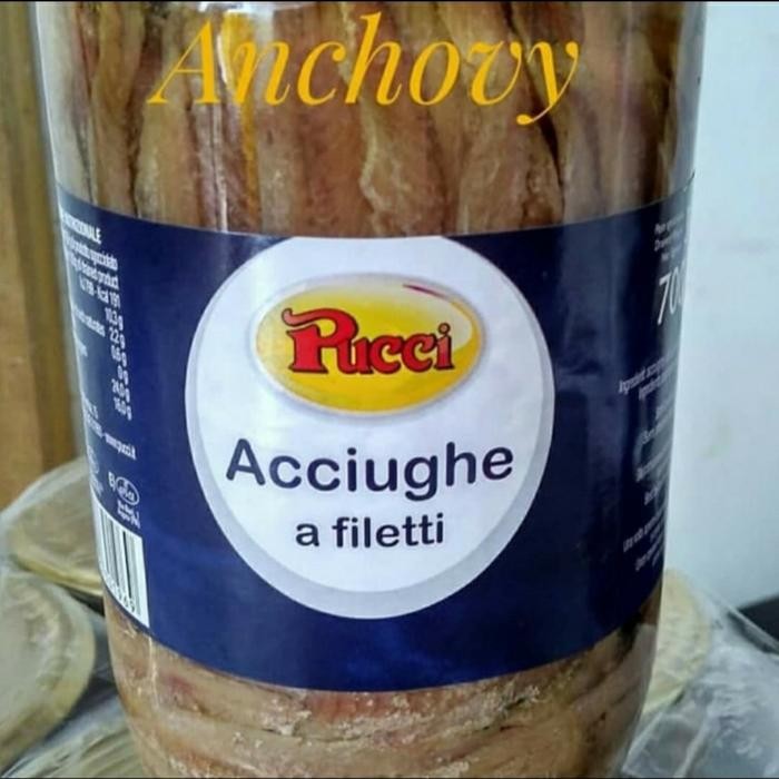 

READY PUCCI ANCHOVIES FILLET KALENG 700GR IN SUNFLOWER OIL