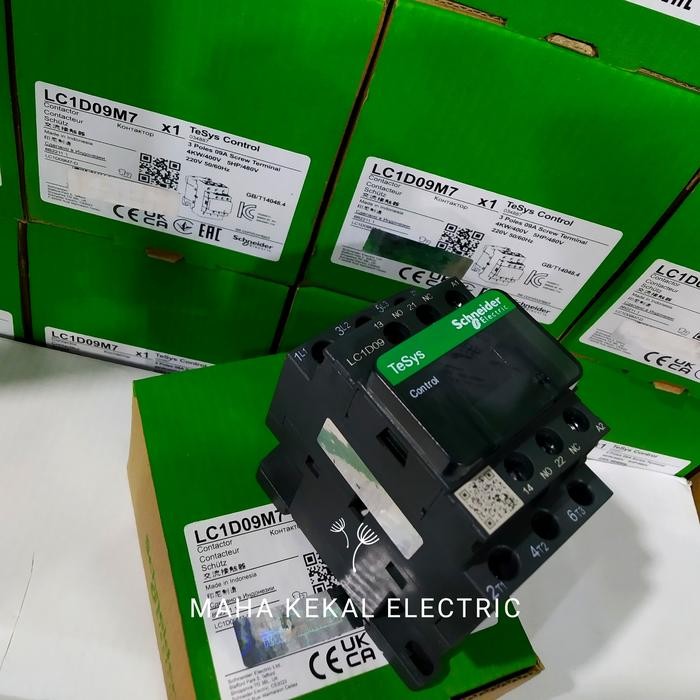 Promo Contractor Kontaktor Schneider Lc1D09M7 Original 220Vac 3Phase Kontaktor Schneider Kontaktor