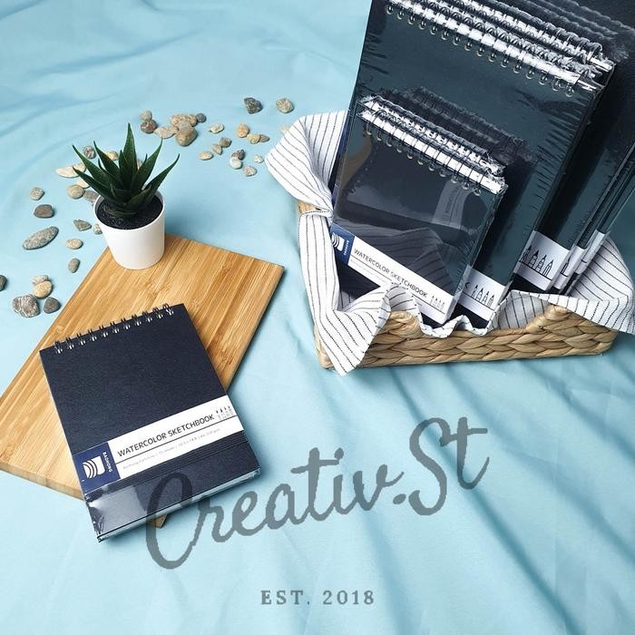 

Baohong Buku Cat Air Watercolor Sketchbook Cellulose Paper 300 Gsm A6 A5 A4