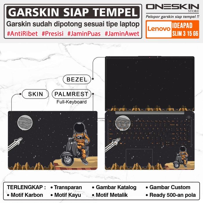 Siap Kirim Garskin Sticker Laptop Lenovo IdeaPad Slim 3 15 inch Polos Pelindung Skin