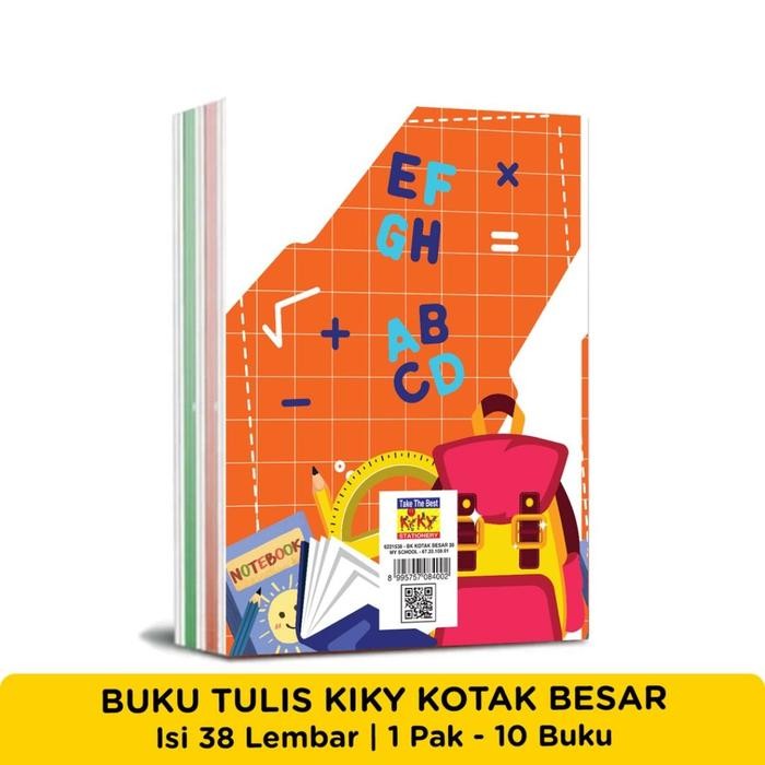 

Buku Tulis 38 lbr Kiky Kotak Besar 1pak isi 10 pcs