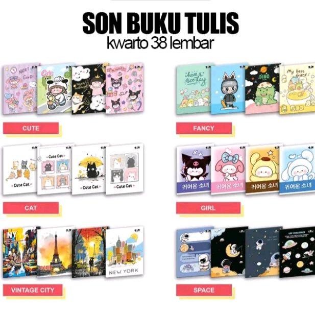 

Buku Tulis Son 38 Lembar isi 10 pcs