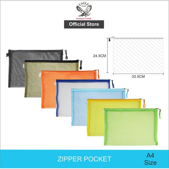 

EAGLE FILES Document Bag Tas Dokumen Resleting A4 E 275