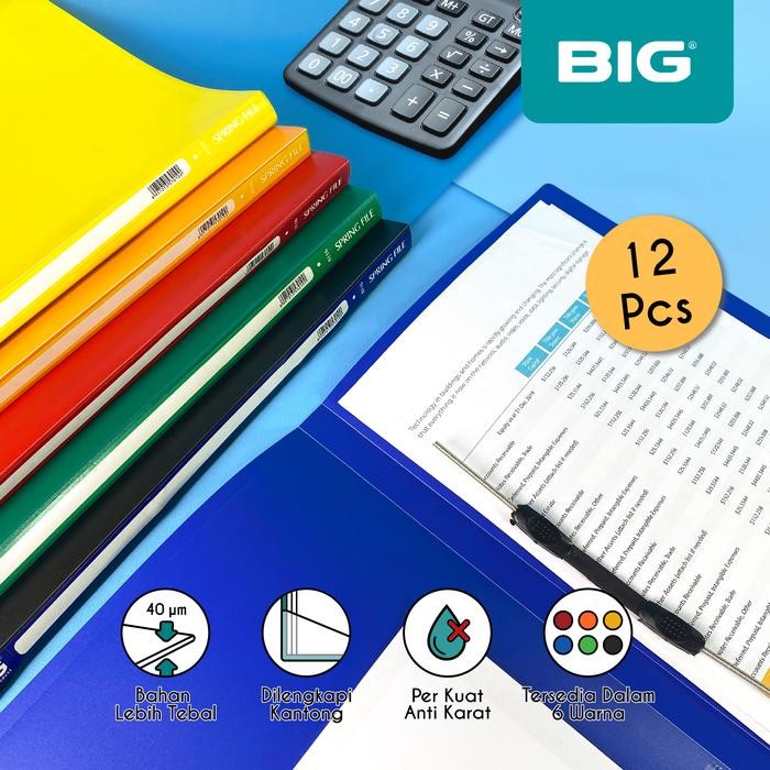 

BIG Map Spring F4 Folio File Snel MF-8116 12 Pcs
