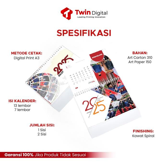 

Custom Desain Kalender Meja Duduk A5 Landscape Ekonomis Spesial - Souvenir Dekorasi Calendar Duduk