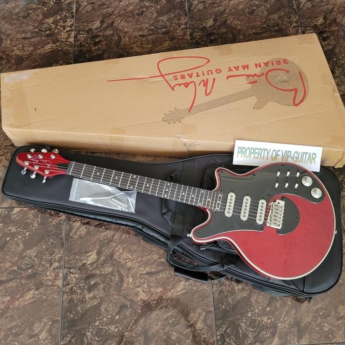 brian may guitar red special BMG original trisonic ebony fretboard