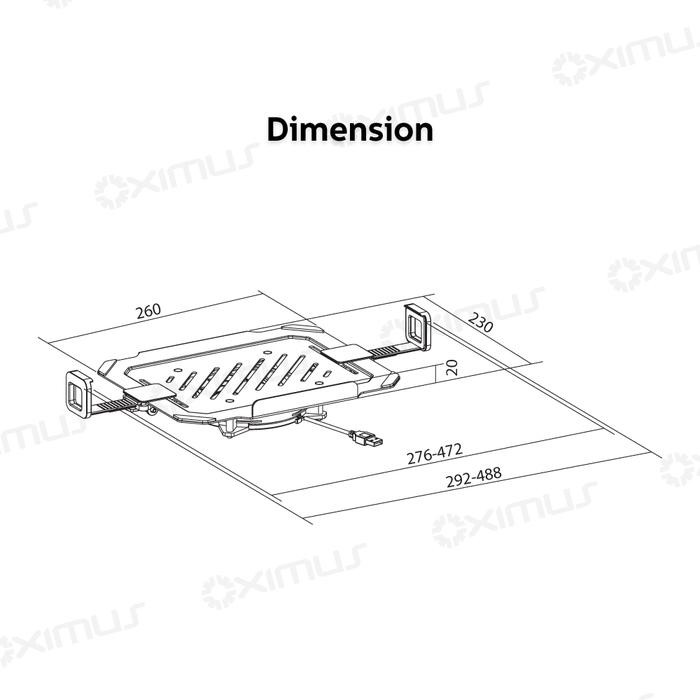 

Bracket Laptop Notebook Holder Stand Plate Mount Oximus EV20F Computer Computer
