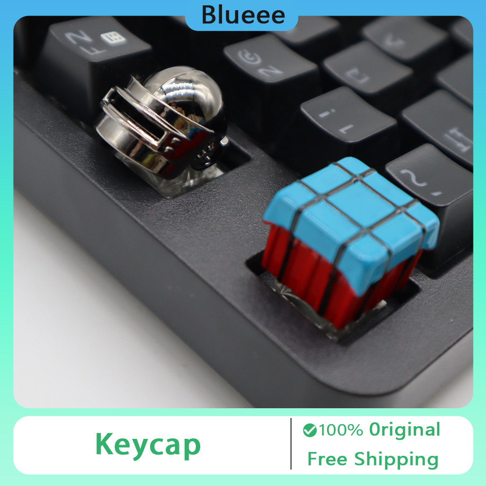 Custom Keycaps for Mechanical Keyboard PUBG 3 level Head Airdrop Box Grenade Alloy Personality