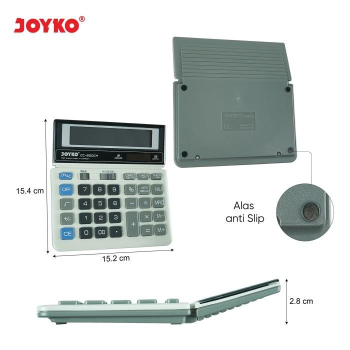 

Calculator Kalkulator Joyko CC-800CH 12 Digits Check Correct