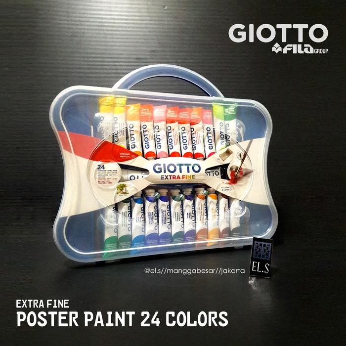 

Giotto Poster Paint 24 Colors Set 12 Ml ( Cat Poster )