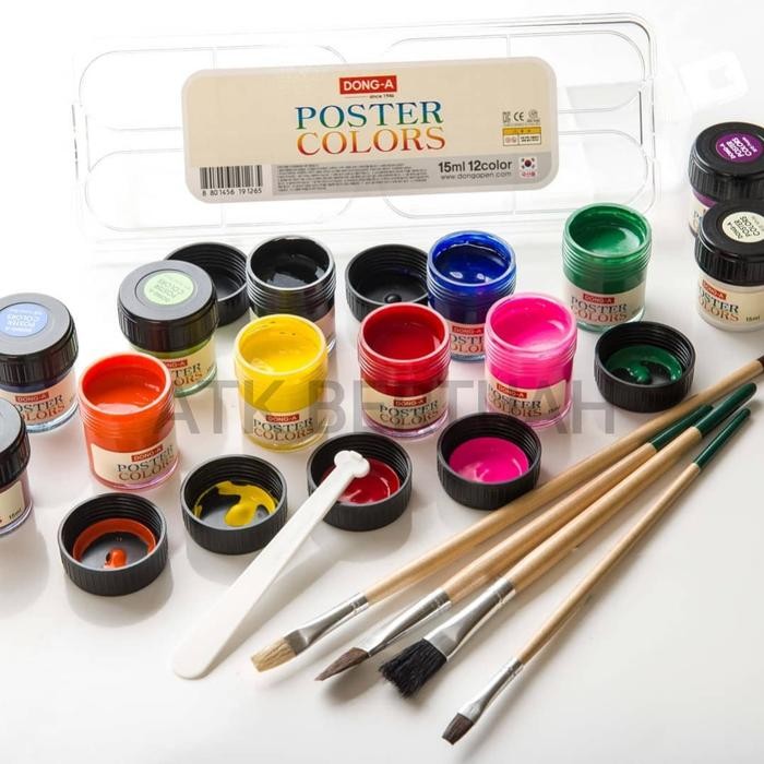 Set 12 Poster Colors Dong A Cat Poster