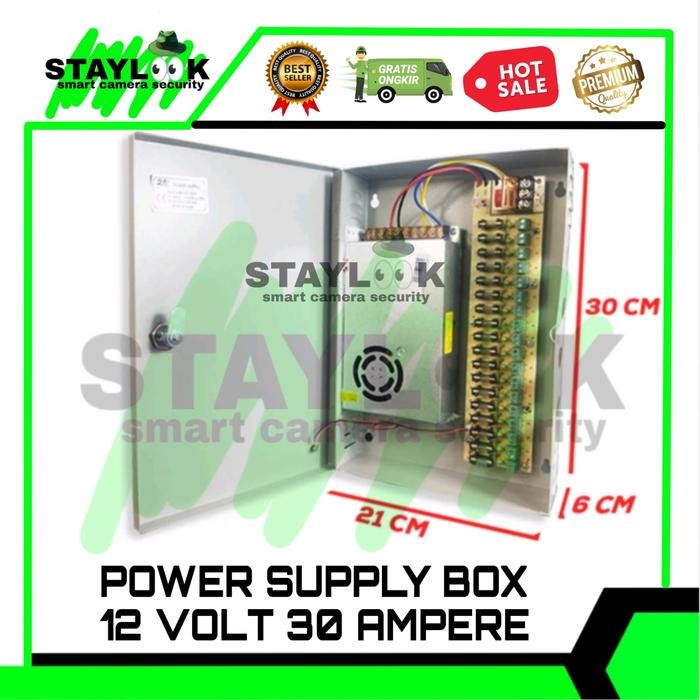 POWER SUPPLY BOX 12V 30A - PSU BOX 30A 12V - PSU BOX 30A
