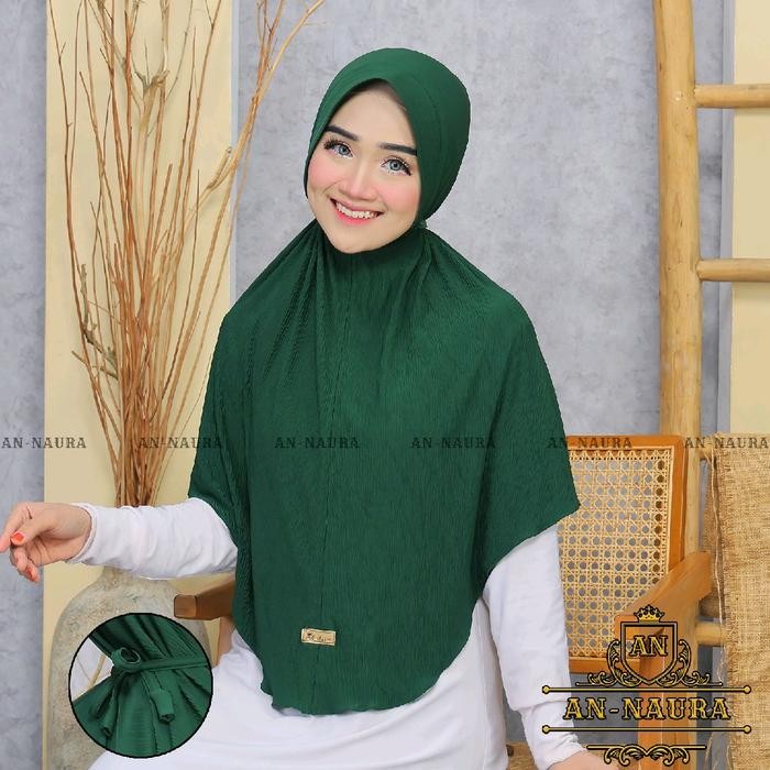 pita Sakira Jilbab jumbo jersey plisket smoke