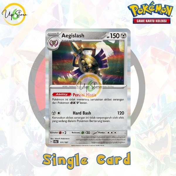 Aegislash (H) - 111/187 - Festival Terastal ex (sv8a)  - Pokemon TCG Indonesia