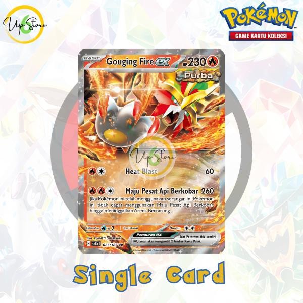 Gouging Fire ex (RR) - 027/187 - Festival Terastal ex (SV8a)  - Pokemon Indonesia