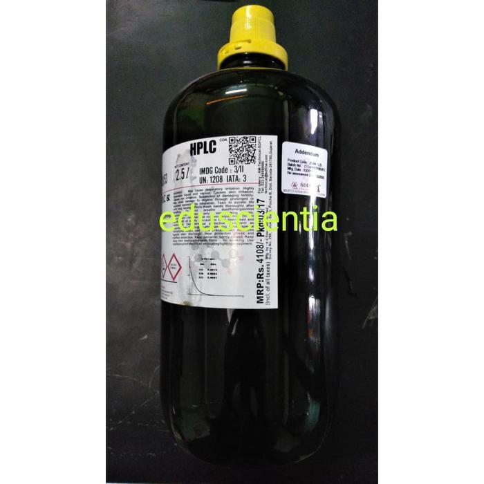 N-HEXANE FOR HPLC/ N HEKSAN UNTUK HPLC, 2,5 LT, SD FINECHEM, 25384