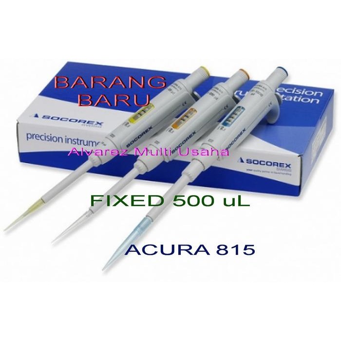 SOCOREX MICROPIPET FIXED 500 UL ACURA 815 BARU