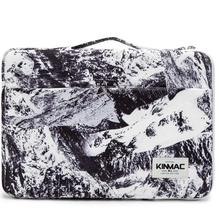 Kinmac Tas Laptop Tenteng Sleeve Case Hand Strap Marble 13 14 15 Inch