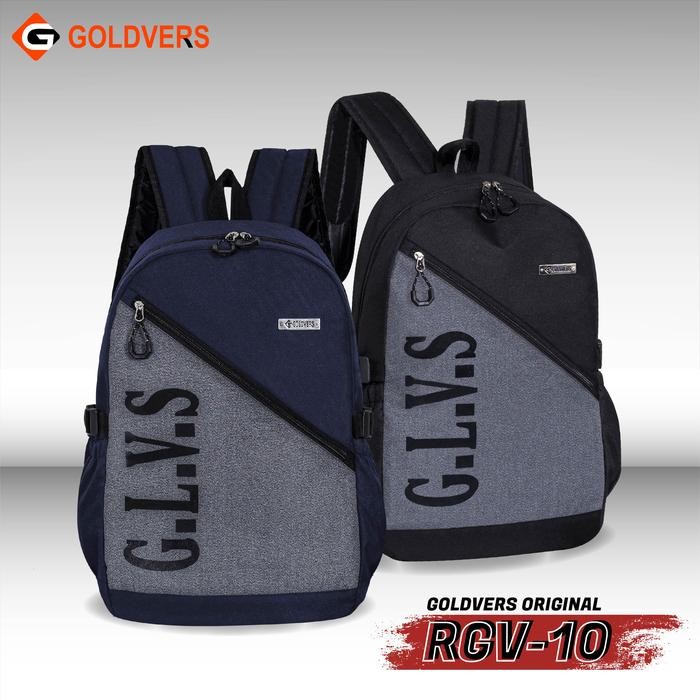 Goldvers Tas Ransel Laptop Terbaru Pria Wanita Model Kekinian - Goldiesbags
