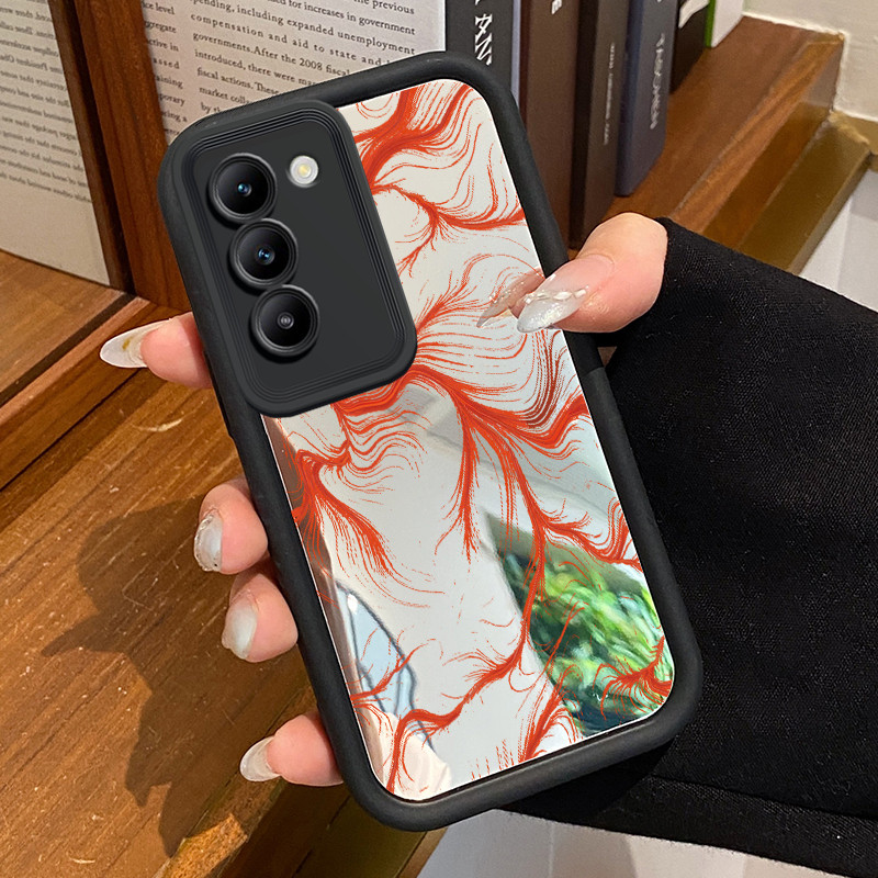 Casing Hp Untuk VIVO Y100 5G Z1 Pro Z5x Case Casing Petir biru pola Kesing HP Cesing cermin Kasing S