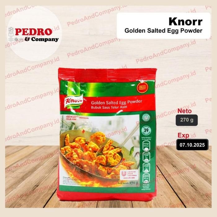 

Knorr golden salted egg powder 270 gr - bumbu telur asin kuning telor