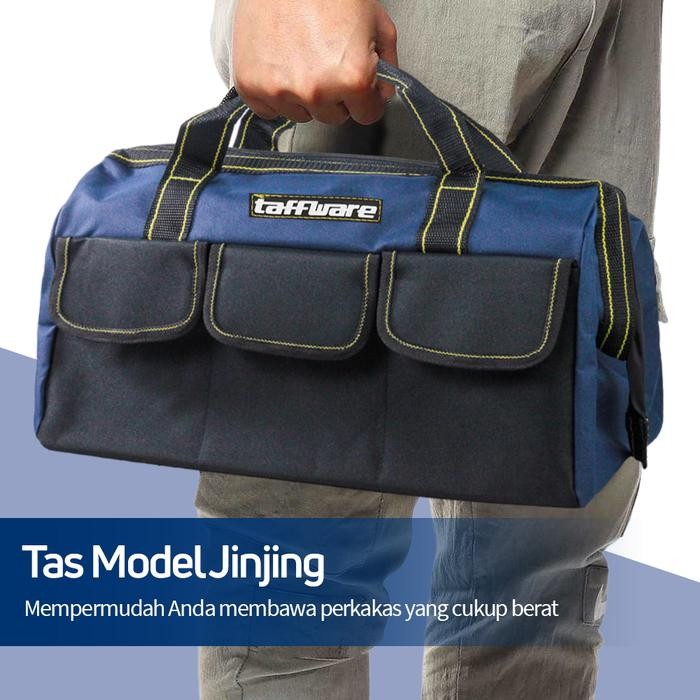 Tas Perkakas / Tas Tool Box 13-18 Inchi / Tool Bag Besar/Bahan Kain Oxford Multifungs Tool Bags