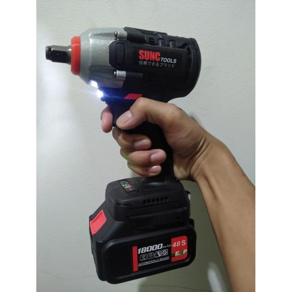 Mesin Impact Wrench Baterai Kunci Shock Pas 48Vf 48S Inpek Wrench Sunc