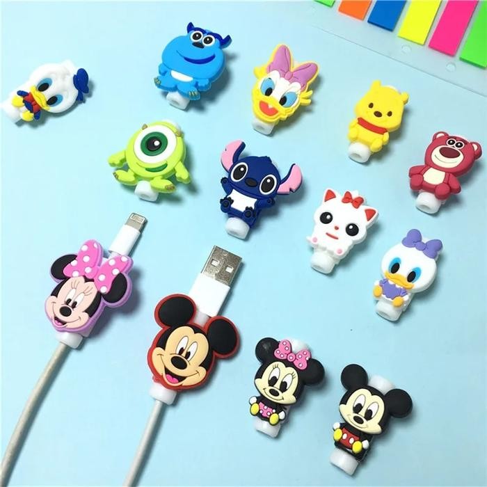 10Pcs Disney Usb Cable Protector Data Line Cord Protector Protective