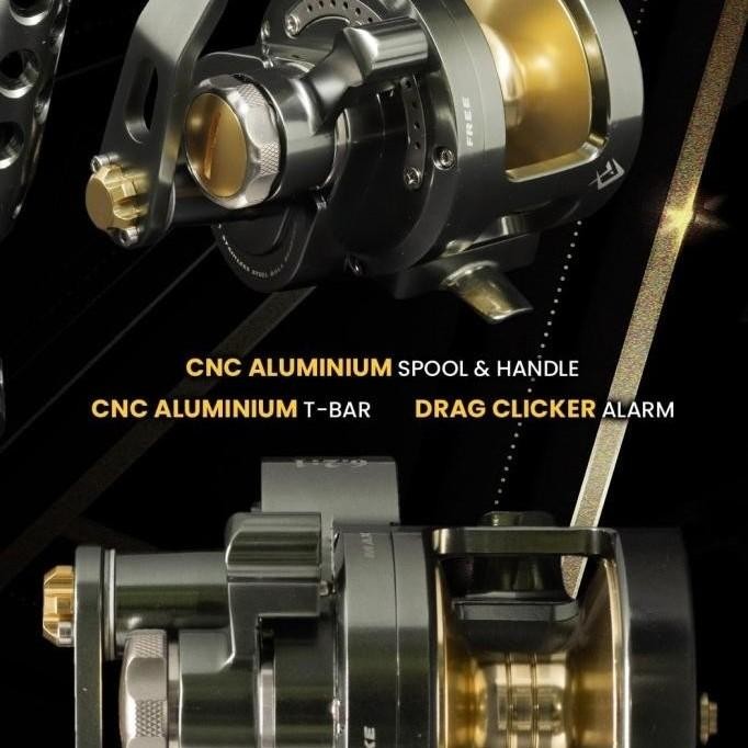 Reel Daido Jigking Overhead Highspeed Metal Body 200L 300L & 400L Mbp