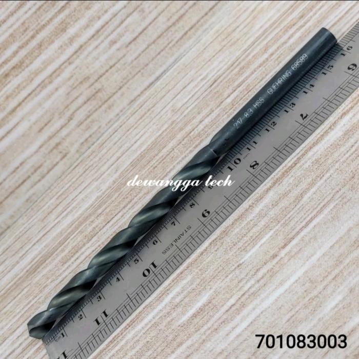 Guhring mata bor besi 8.3mm long drill 8.3 mm hss bor panjang 8 . 3 mm Germany